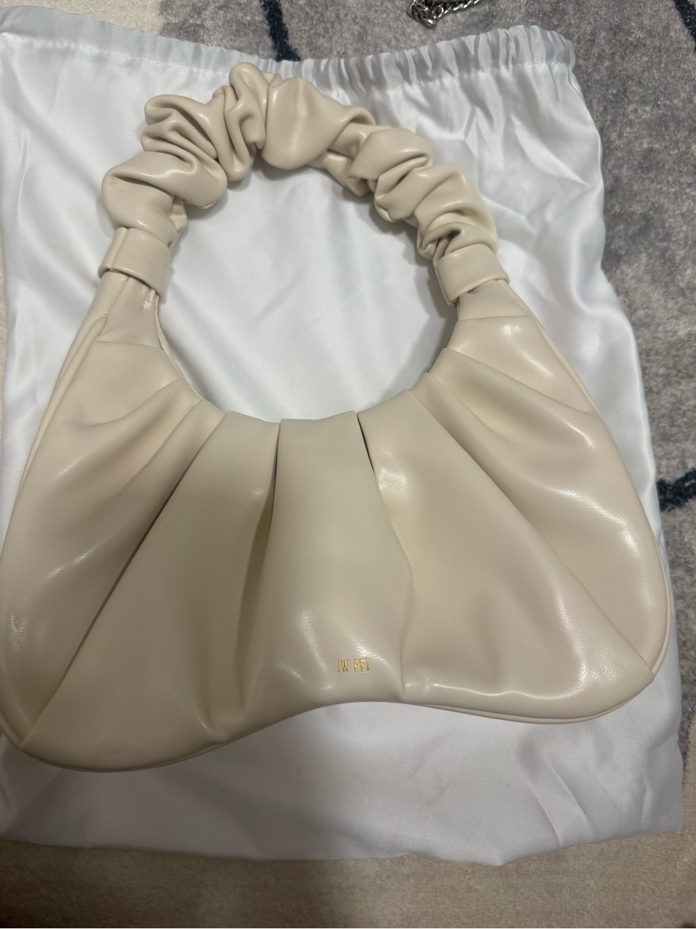 JW PEI Ivory Scrunch-Handle Shoulder Bag